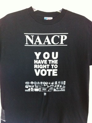 Original Vintage 2004 NAACP Florida President Election Poll Watcher T-Shirt Vote