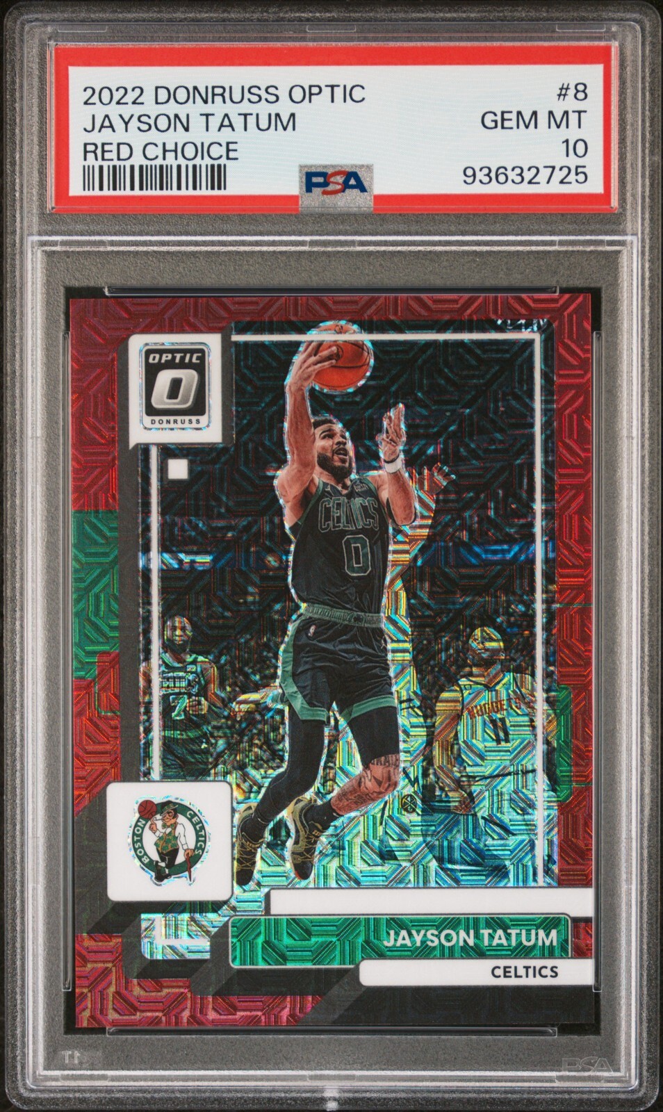 Jayson Tatum 2022 Donruss Optic Red Choice /88 PSA 10 #8