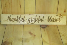 thankful grateful blessed Country farmhouse cabin Rustic Primitive Sign USA 