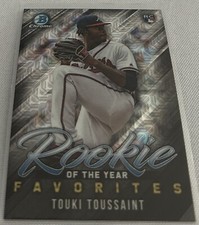 2019 Bowman Chrome Baseball Touki Toussaint Atlanta Braves Mojo Refractor ROYF18