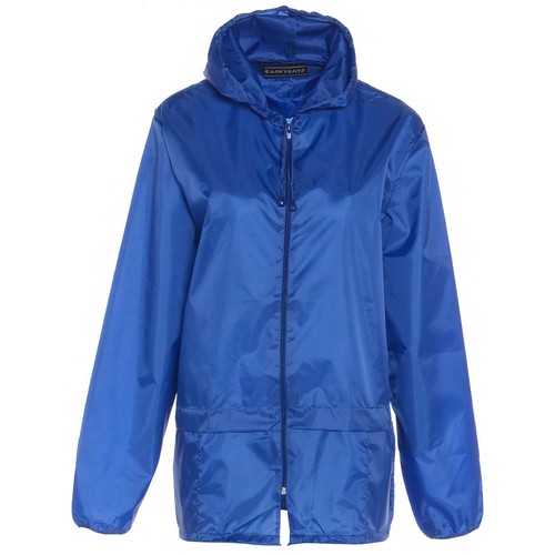 Kids Boys Girls Lightweight Rain Jacket Coat Hooded Pac A Way Showerproof Mac - Picture 4 of 8