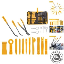 19Pcs Trim Removal Tool Set Panel Fastener Clips Removal Automotive Plastic U...
