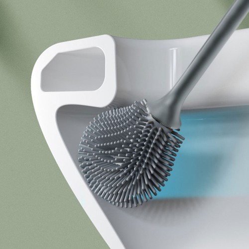 Spazzola WC, Plastica, Manico Lungo, Spazzola WC, Pulizia Profonda, Bagno, - Foto 4 di 12