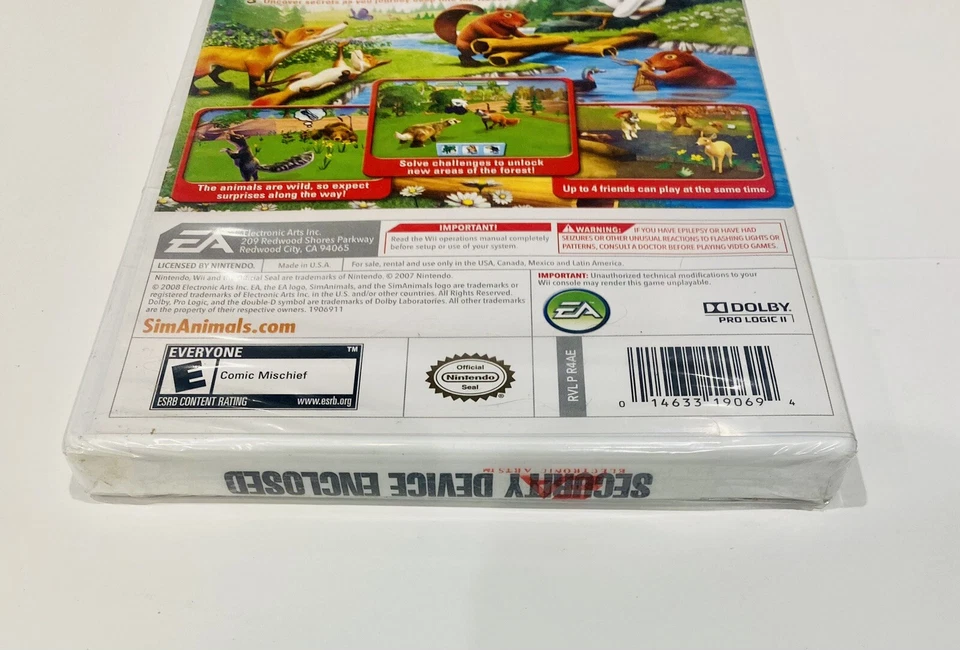 SimAnimals Sim Animals Nintendo Wii 2009 BRAND NEW FACTORY SEALED - Ships Fast - Image 3 of 3