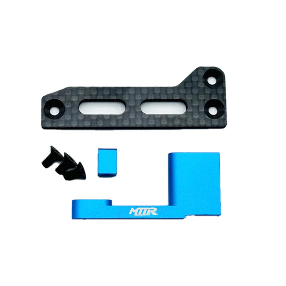 MTTR Racing Carbon Floating Servo Holder Set For Tamiya 1/10 Rc TT02 #08113