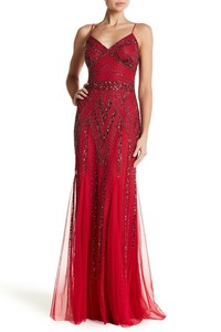 marina embellished v neck gown