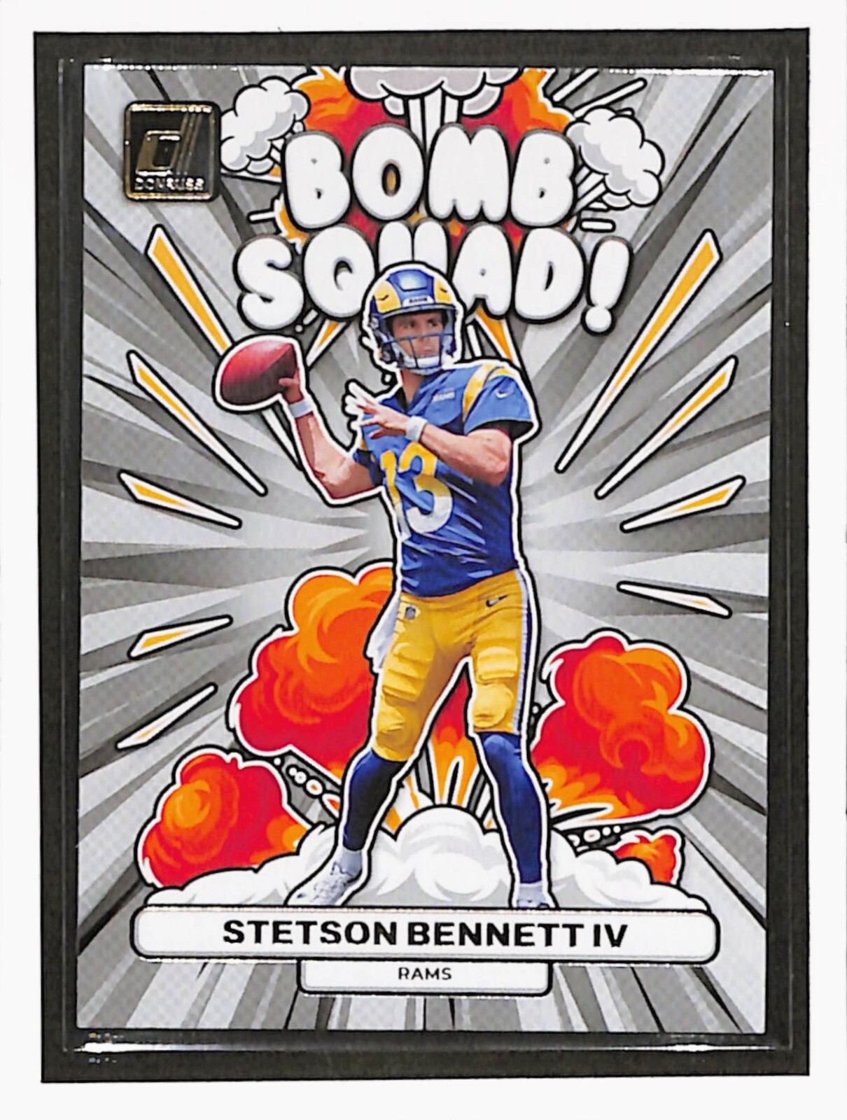 2023 Donruss STETSON BENNETT IV RC "BOMB  SQUAD" LOS ANGELES RAMS