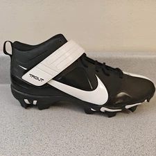Nike Mens Force Trout 7 Keystone Baseball Cleats Black White CT0831 005 Size 12