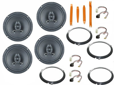Ground Zero Boxen Set für Ford Edge Bj 15-21  Tür vorne hinten Bügel