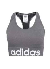Image of ADIDAS Womens Grey Design 2 Move Sports Bra Ladies XS NEW
