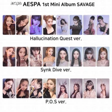 Aespa 1st Mini Album Savage Official Photocard Lenticular Card KPOP K-POP