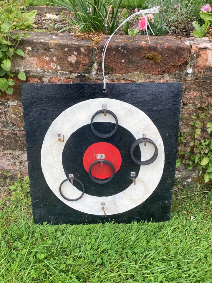 Hoopla Board Wall Hanging Vintage Garden Game for Wedding Family