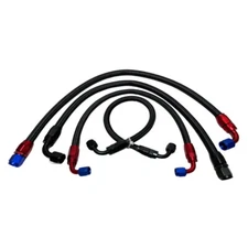 AN4 AN6 AN8 AN10 Nylon Braided CPE Fuel Hose Oil Fuel Gas Line with CPE Fitting