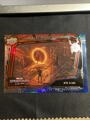 2023 Upper Deck Spider-Man: No Way Home ''WE'RE SO CLOSE'' Red & Blue Foil