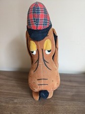 R. Dakin Dream Pets Hound Dog Plaid Hat Plush 8 Inch Stuffed Animal toy