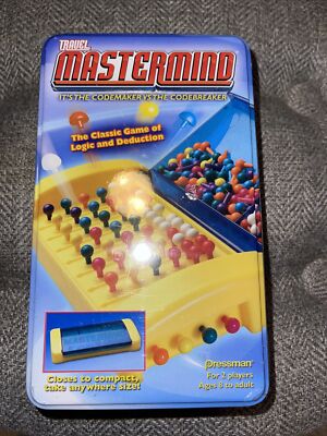 Travel Mastermind Tin Edition Codemaker Vs Code Breaker Compact Pressman NEW