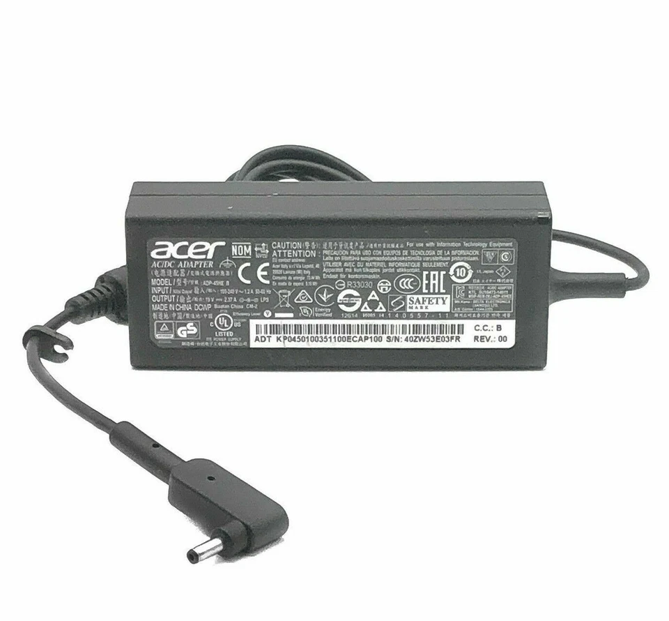 Cargador adaptador de CA genuino Acer Chromebook N7 C738T N15Q8 N15Q9 con PC OEM Foto 4 de 4