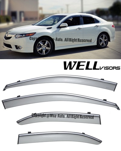Smoked Window Visors For Acura TL 1999-2003 – Rain Deflector Guards 4pc