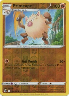 Pokemon - Primeape - 134/264 - RH - Fusion Strike - NM/M -New