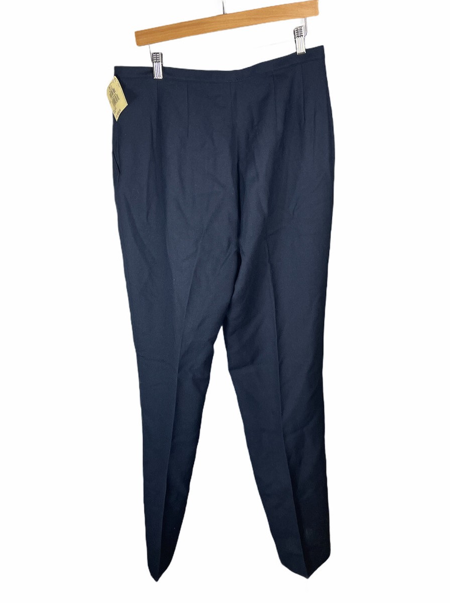 New Women's Unbranded Vintage Navy Work Pants Size 18 33 x 34 Free