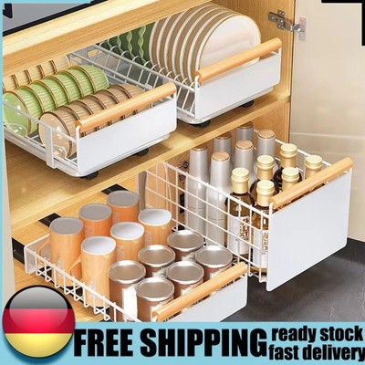 Sliding Drawer Heavy Duty Pantry Shelf for Kitchen Pantry Bathroom Storage