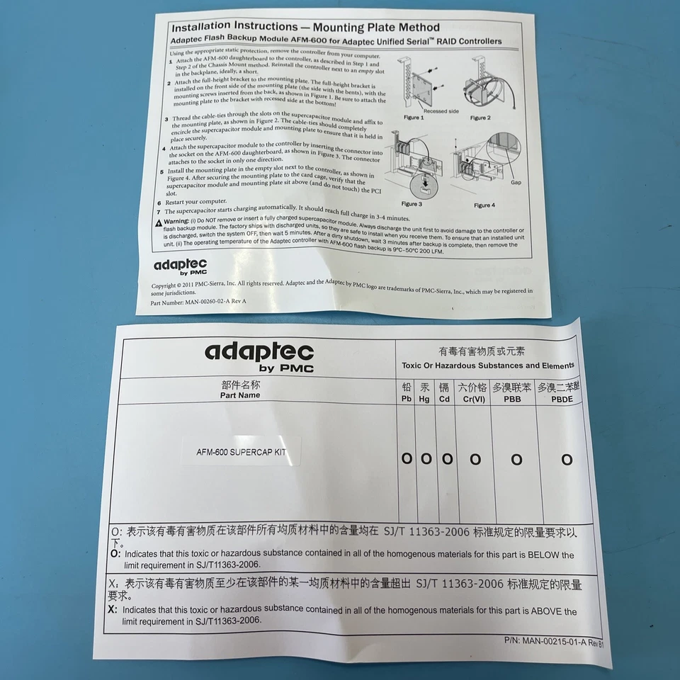 *NEW WITH BOX* Adaptec AFM-600 Supercap Kit 2269700-T || Warranty & Fast Shipped - Image 2 of 4