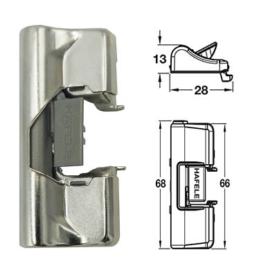 Hafele Add on Soft Close Scharnieradapter für 100° Scharnier Klickschieberechanismus