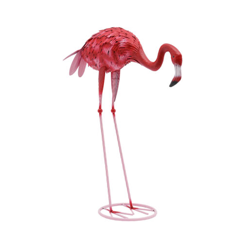 3pcs Gardens Flamingos Statue Red Flamingos Yard Sculpture Home Art Decors Set - Picture 7 of 20