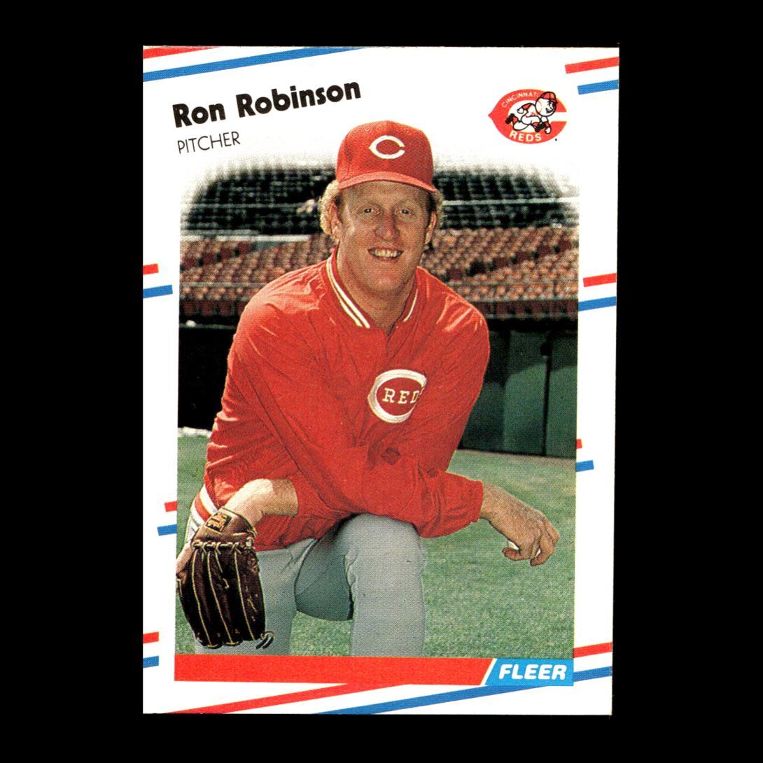 ろびんそん Ron Robinson 1988 Fleer Cincinnati Reds #247 R326S 46 | eBay