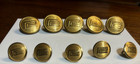 10 PENN CENTRAL UNIFORM BUTTONS 5 UNIFORM 5 VEST &  HAT BADGE WATERBURY CONN. — photo 2