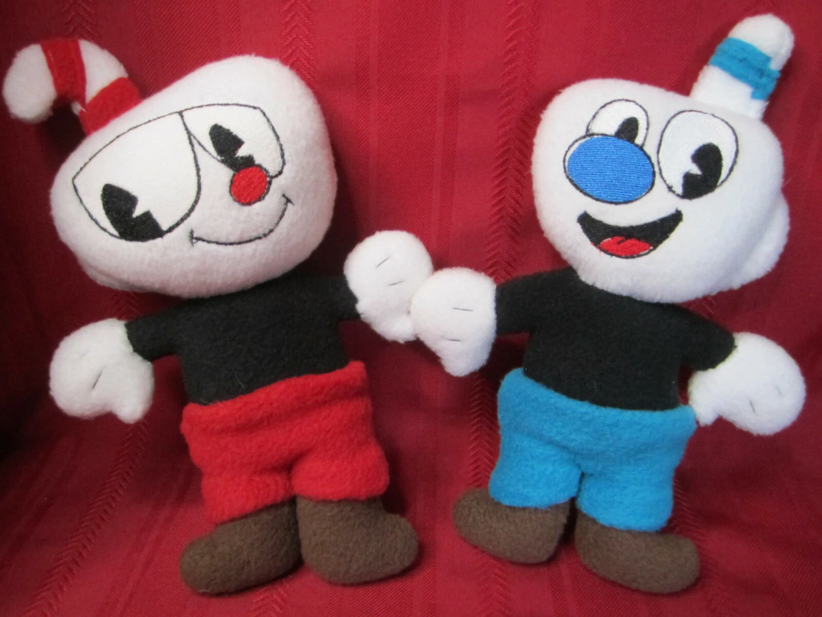 Cuphead and 2024 mugman plush set