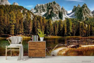 3D Forest River Wallpaper Wall Mural Removable Self-adhesive 181 | eBay ...