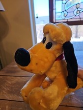 Disneyland Walt Disney World Pluto Vintage Plush Stuffed Animal 13" Dog