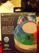 Disco Party Water Resistant Shower Speaker--Brand New