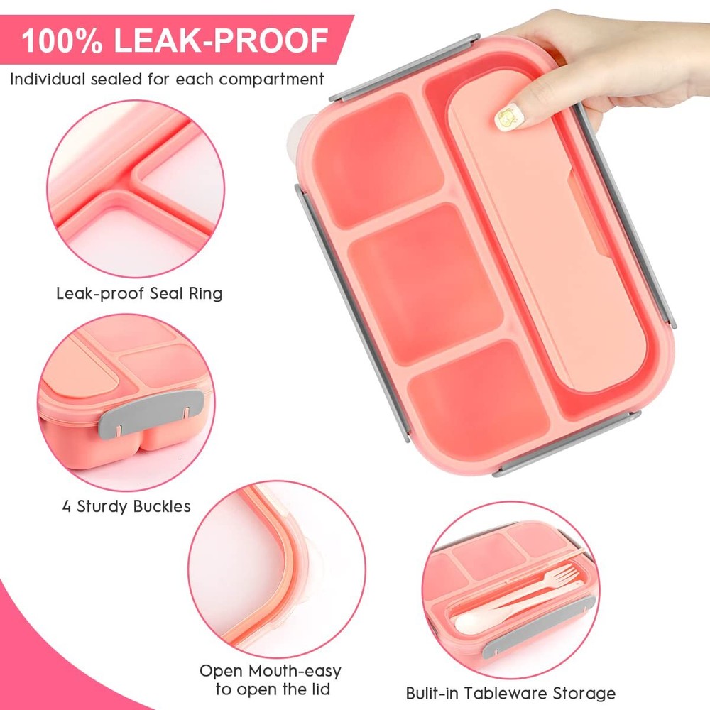 27pcs Bento Box Lunch Kit 1300ml Leakproof Container for Kids & Adults