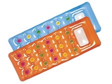 Materassino da Mare Piscina Gonfiabile 18 Buchi 188 x 71 cm Vari Colori