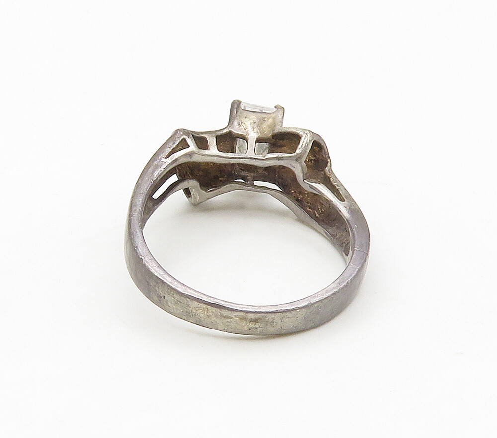 90s フランス製　ヴィンテージ　シルバー　リング　925 silver 925 Vintage 70s〜80s USA silver 925 colorful stone inlay ring