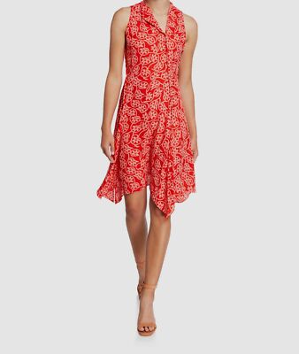 open lace back dress DIANE VON FURSTENBERG Size 4 Orange & Cream Silk Floral Wrap Dress  Sui  Generis Designer Consignment