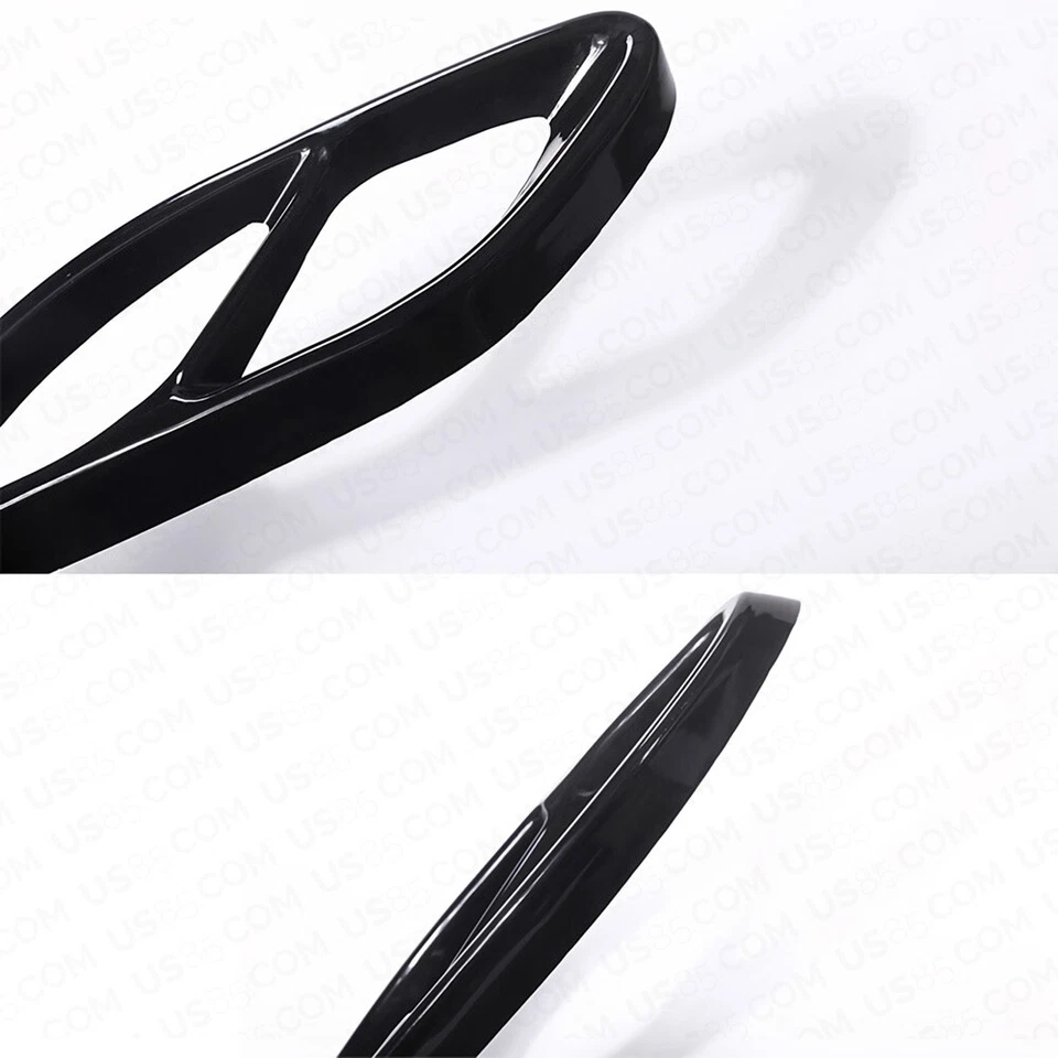 AMG Style Quad Exhaust Tips Tailpipe Cover Trim For A C E Class GLC CLA GLS GLE - Image 4 of 4