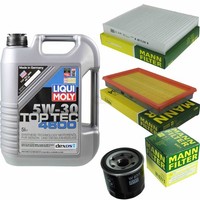 Mann Inspektionspaket 5L Liqui Moly Top Tec 5W-30 FüR Subaru Impreza Station