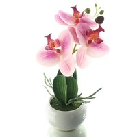 Gasper Orchidee Lila Im Rundentopf 23 Cm - Kunstblumen