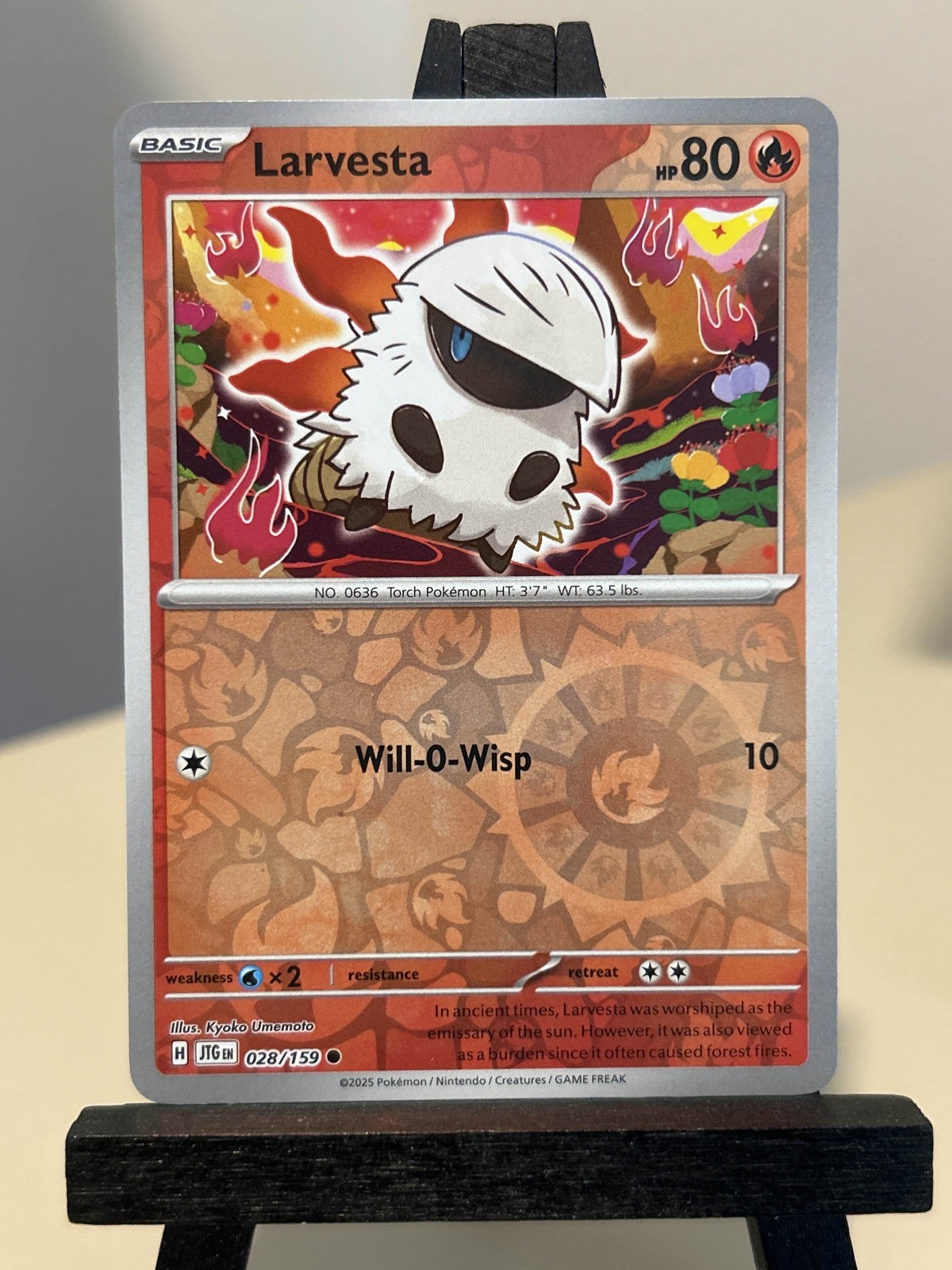 Larvesta 028/159 Sv09: Journey Together Reverse Holo NM Near Mint