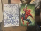 Amazing Spider-Man Vol. 7 2 comic Lot: #1 1 1:100 LAND VARIANT #2 Sketch 1:50 Gi