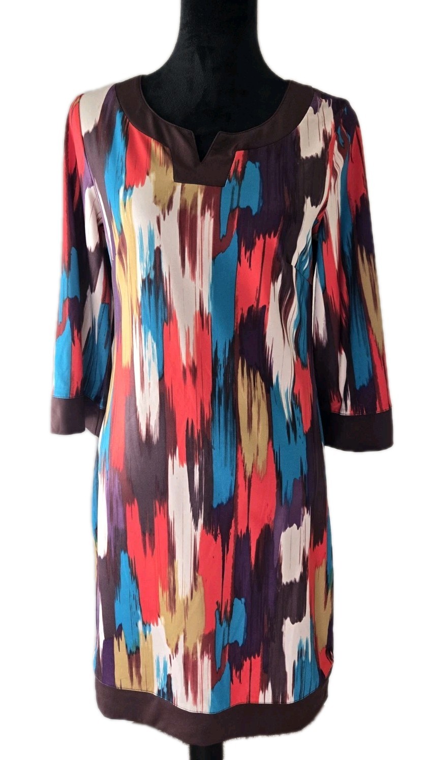 Unbranded Multicolored Small Polyester Dress w Br… - image 1