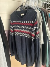 Sonoma Mens Long Sleeve Pullove Sweater Sz M