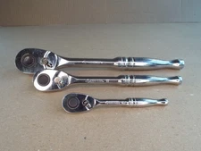 Husky Quick Release Ratchet 1/4" 3/8" 1/2" Dr Tested Works Well Good Condition!