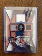 2025 Topps Tribute Francisco Lindor Triple Relics Orange /50 MINT #TTR-FL Mets