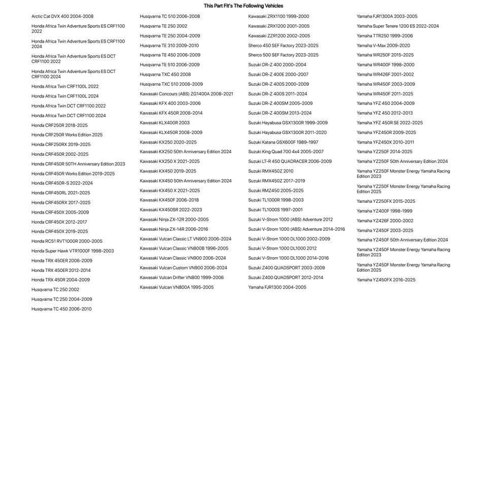 Kit de cuña de válvula Pro X 9,48 mm OD 1,20-3,50 mm para Husqvarna TE 510 2006-2009 Foto 3 de 3