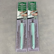 2 Clover Amour Steel Crochet Hook-Size 8/.90m...