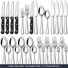24 Pcs Stainless Steel 4 Cutlery Utensil Set